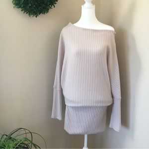 NWT Peach Love California Womens  Asymmetrical Sweater Dress, Size M Loungewear